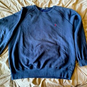 Men’s Ralph Lauren Polo Navy Crew Sweatshirt Size:XL